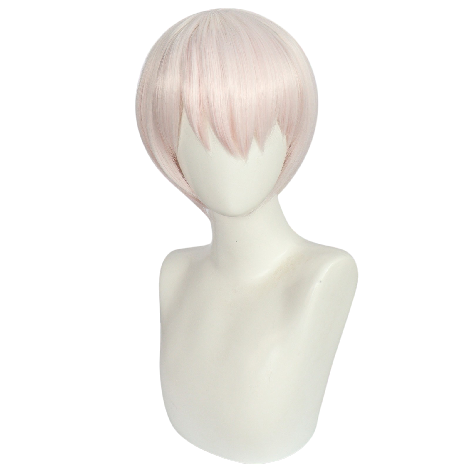 Light Gray Saigiku Jouno Cosplay Wig - Bungo Stray Dogs (White/Red Tips) (FEVERCOS)