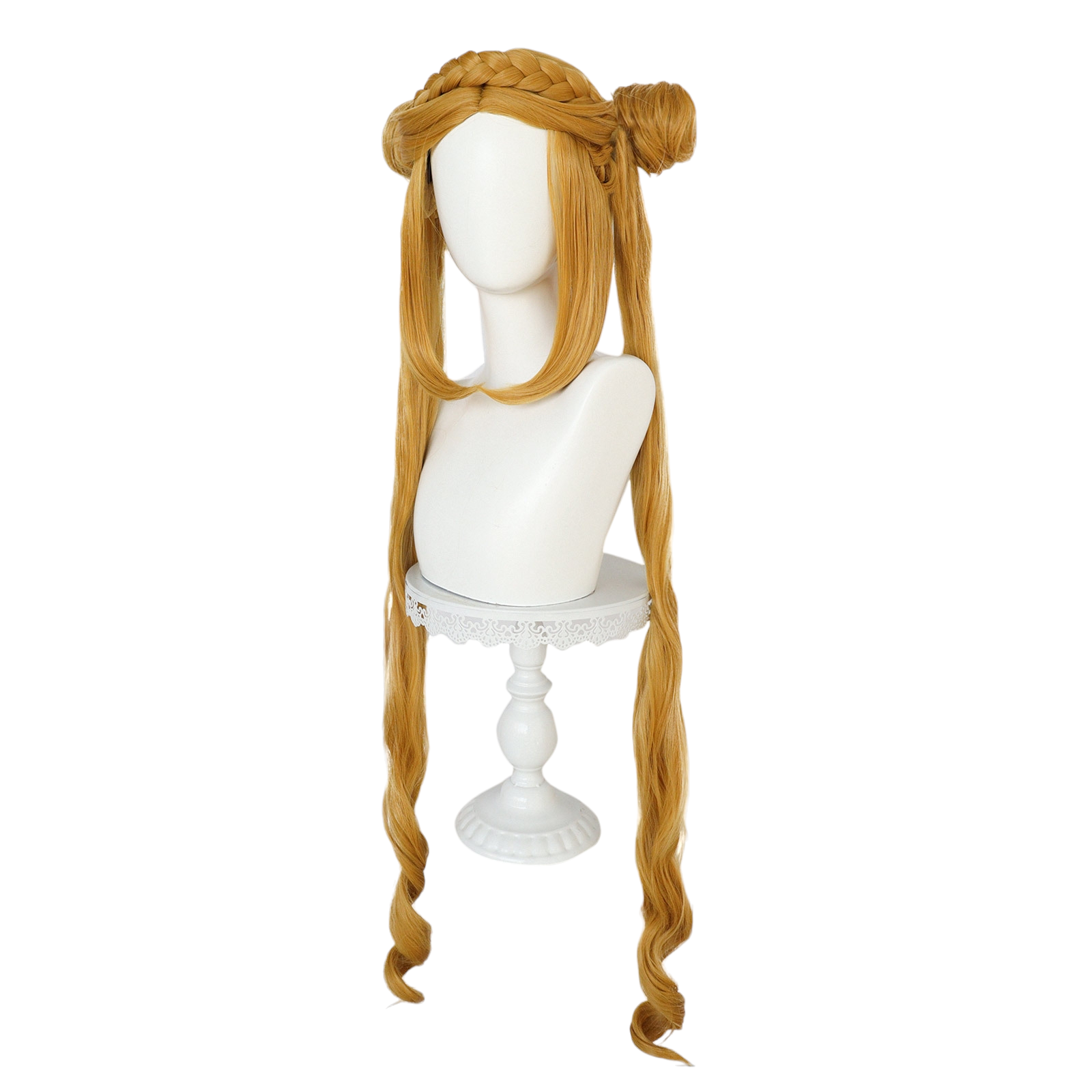 White Smoke Princess Zelda (Royal Ponytail) Cosplay Wig - The Legend of Zelda (Golden Blonde) (FEVERCOS)