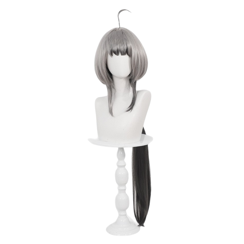White Smoke Tangtang Cosplay Wig - Arknights: Endfield (Black Highlight Jellyfish Braid) (FEVERCOS)