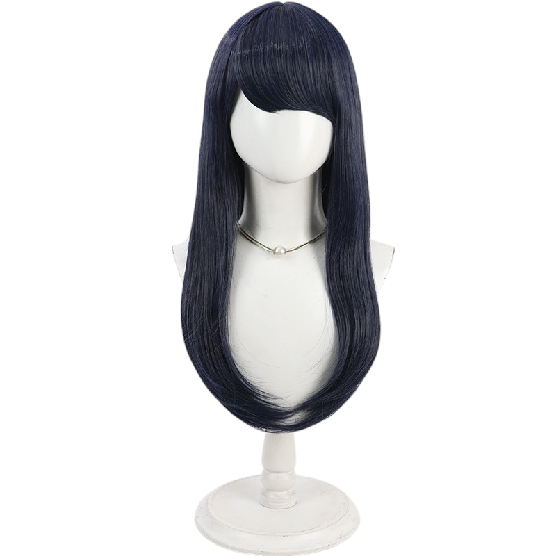 White Smoke Hiruko Shizukuhara Cosplay Wig - Final Defense Academy (Dark Blue Scalp) (FEVERCOS)