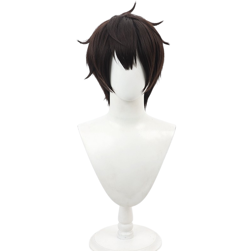 White Smoke Twenty-Fifth Bam Cosplay Wig - Tower of God (Dark Brown Flipped) (FEVERCOS)