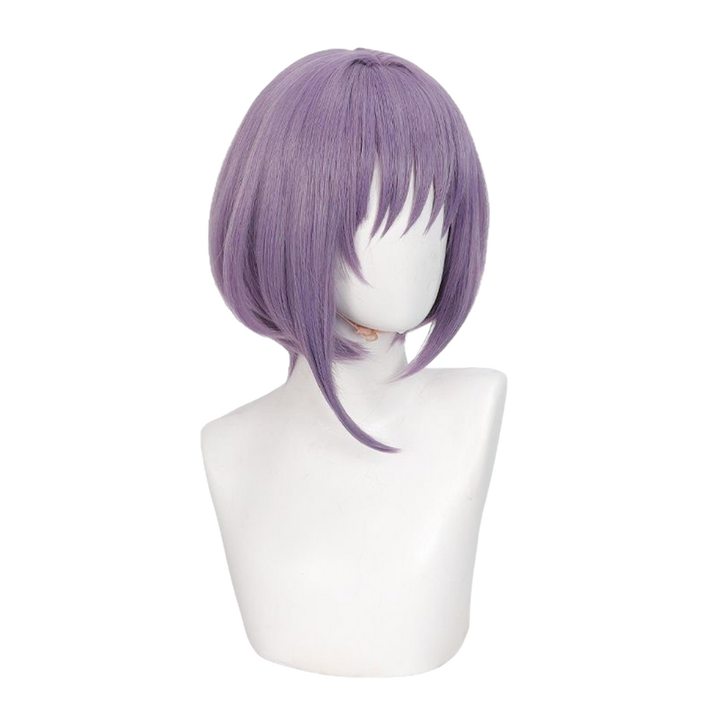 White Smoke Nyamu Yutenji Cosplay Wig - BanG Dream! Ave Mujica (Grey-Purple Scalp Style) (FEVERCOS)