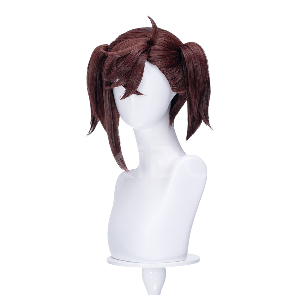 White Smoke Momo Ayase (Maid Ver.) Cosplay Wig - Dandadan (Brown Scalp Top) (FEVERCOS)