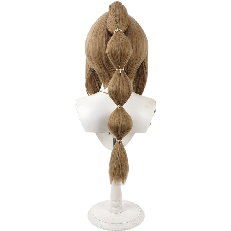 White Smoke Isayama Mami Cosplay Wig - Kaguya Toki no Tsubasa love is war(Detachable Ponytail) (FEVERCOS)