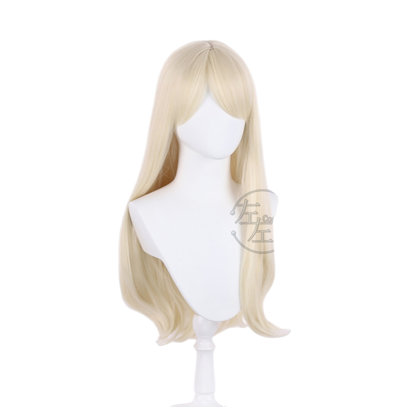 White Smoke Barbie Cosplay Wig - Barbie The Movie (Light Blonde Long Loose) (FEVERCOS)