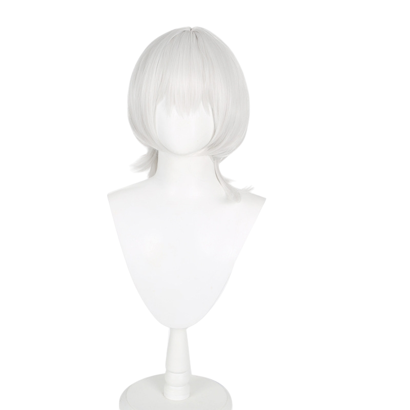 White Smoke Rana Kaname Cosplay Wig - BanG Dream! It's MyGO!! (Silver White Blunt Bob) (FEVERCOS)