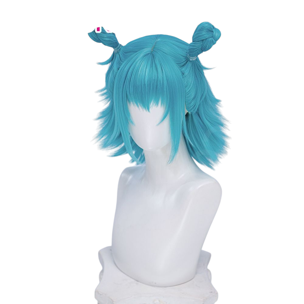 White Smoke Hajime Kashimo Cosplay Wig - Jujutsu Kaisen (36cm Tied-Up Scalp) (FEVERCOS)