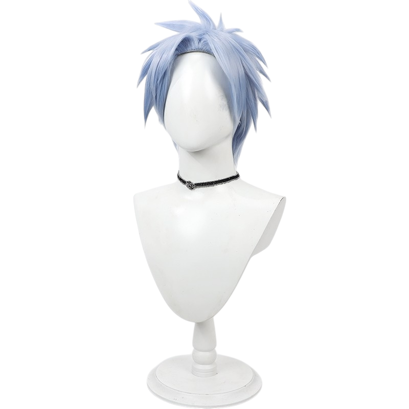 White Smoke Renatus Revol Cosplay Wig - Mashle: Magic and Muscles (Teased Short) (FEVERCOS)