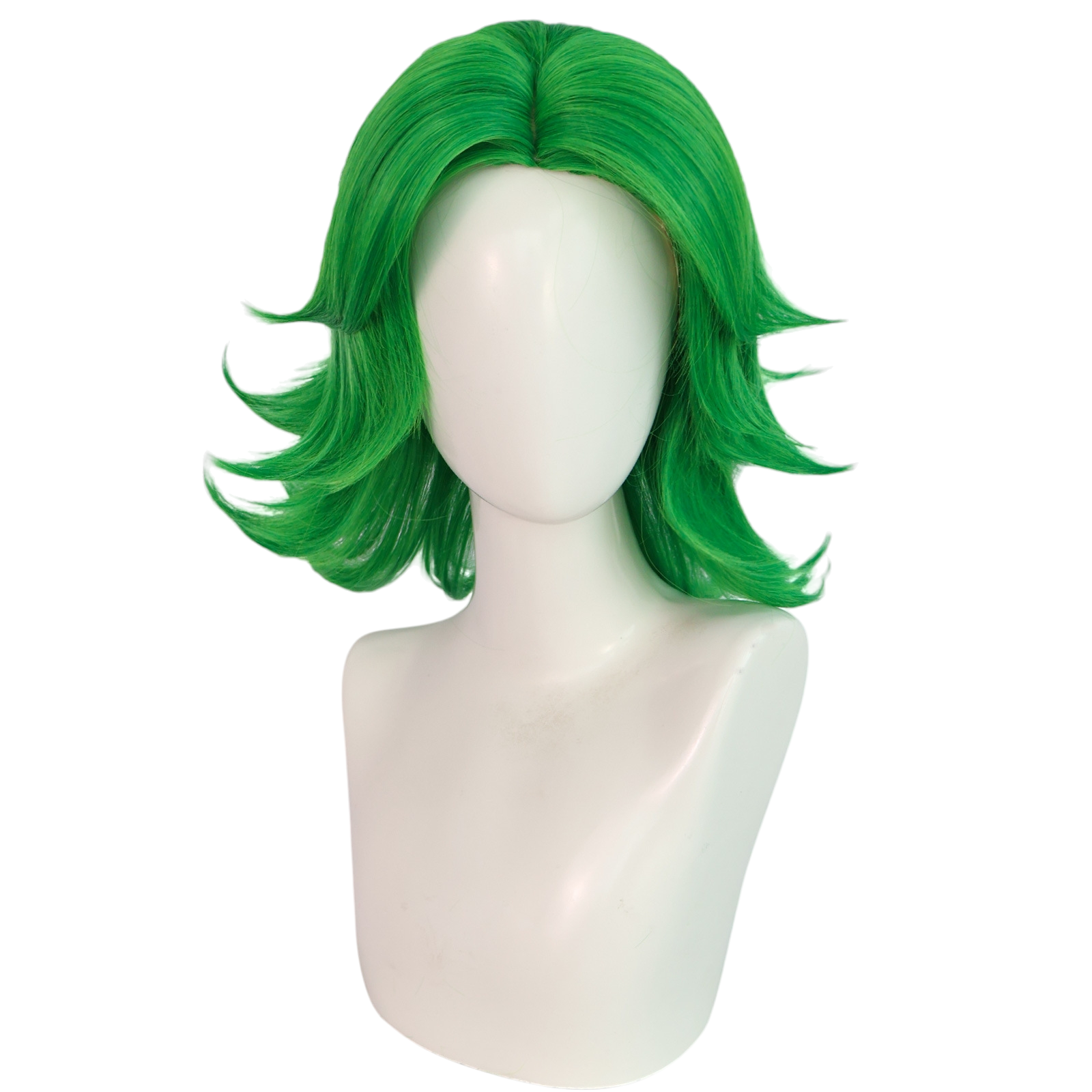 Light Gray Red Tooth (Chi Ya) Cosplay Wig - Scissor Seven (Green Split) (FEVERCOS)