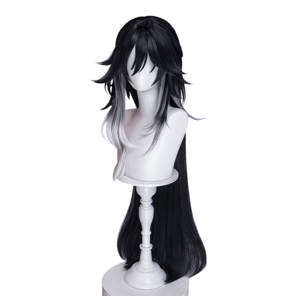 White Smoke Bushitu Cosplay Wig - Honkai: Star Rail (Layered Gradient Scalp) (FEVERCOS)