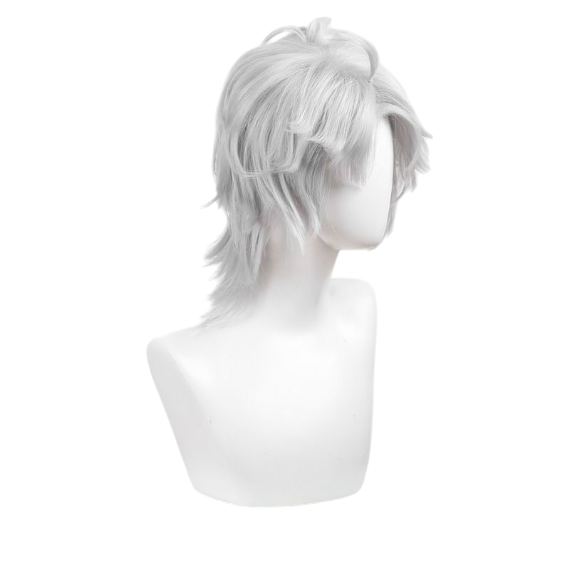 White Smoke Prisoner Luca Balsa Cosplay Wig - Identity V (Silver B.Duck Teased) (FEVERCOS)
