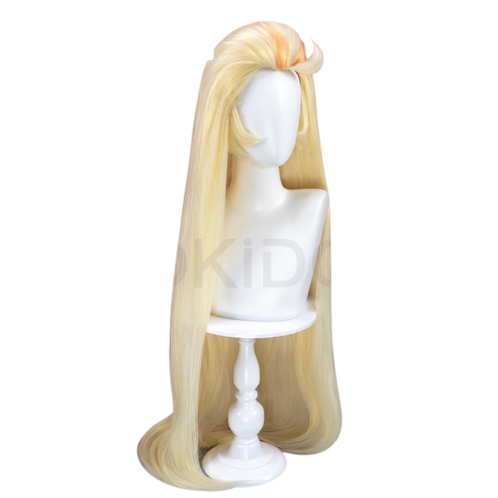White Smoke Lilith Cosplay Wig - Hazbin Hotel (100cm Micro-Crimped Highlighted) (FEVERCOS)