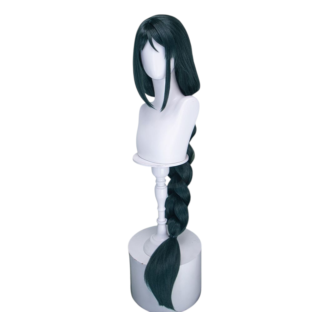 White Smoke Hazakura Ayame Cosplay Wig - Agents of the Four Seasons (Micro-Crimped Tied Up) (FEVERCOS)