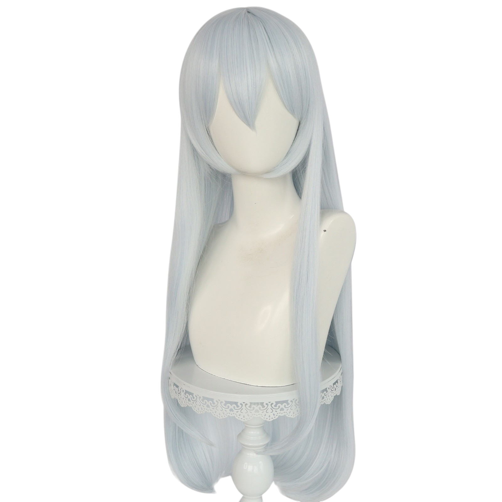 Gray Kanade Yoisaki Cosplay Wig - Project Sekai (Long Grey-Blue) (FEVERCOS)