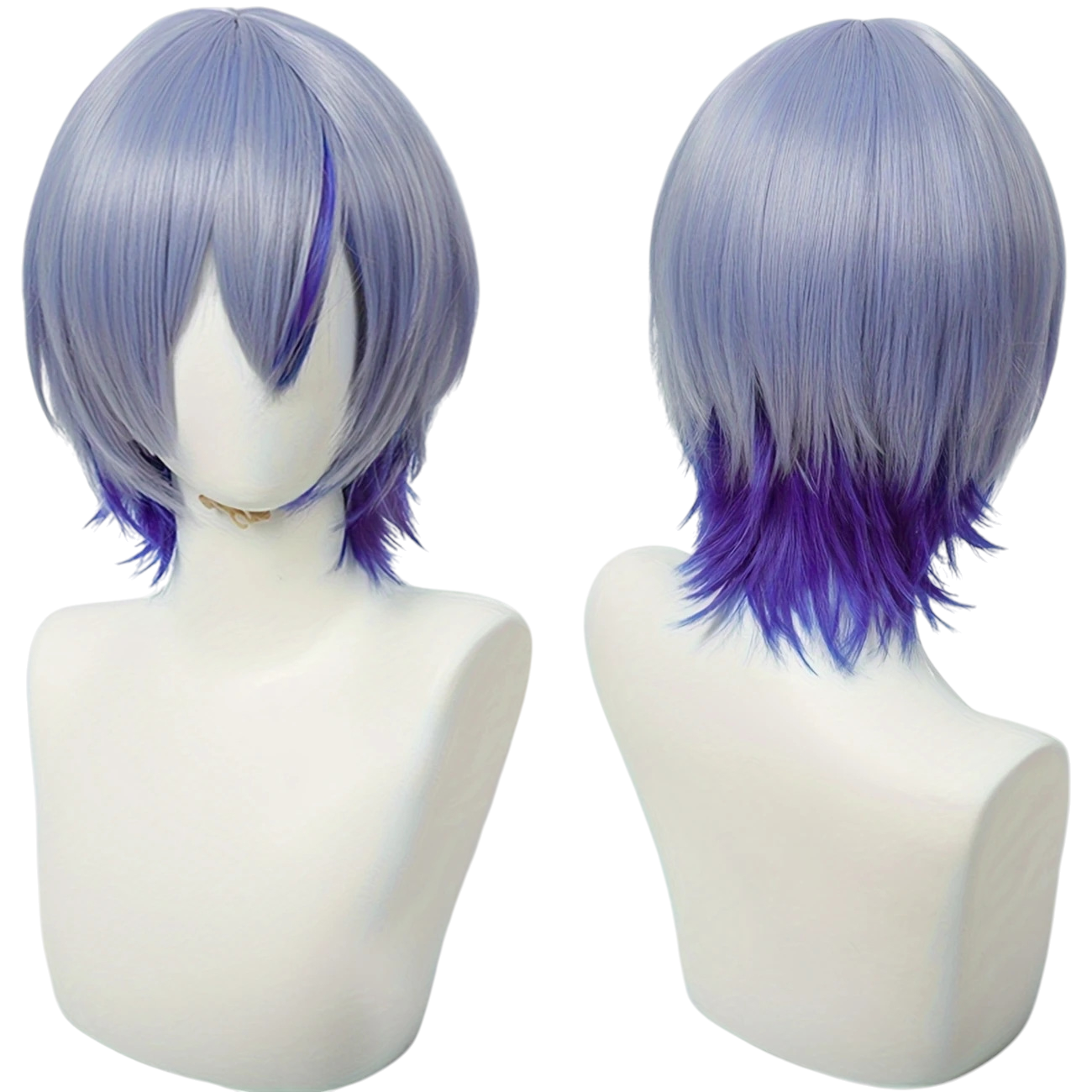 White Smoke Koyanagi Rou Cosplay Wig - Nijisanji / VTuber (Gradient Scalp Style) (FEVERCOS)