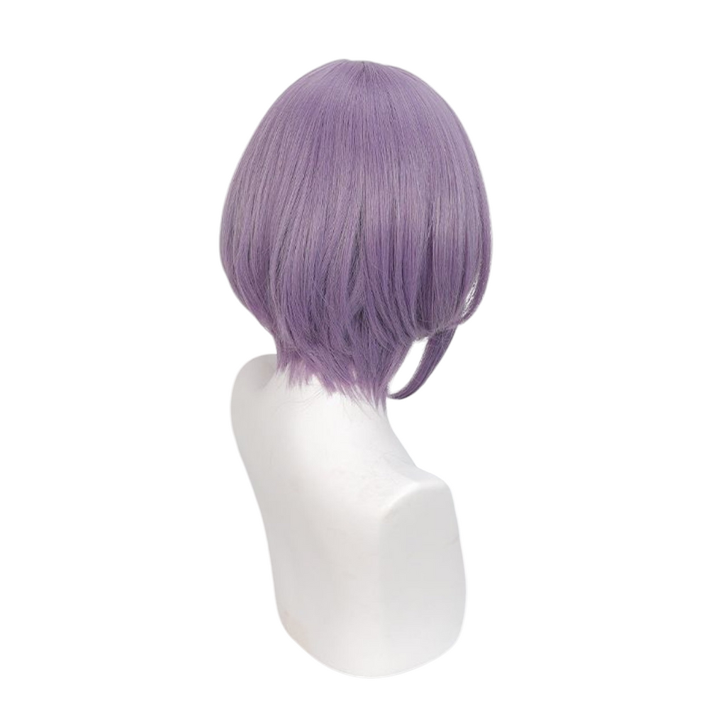 White Smoke Nyamu Yutenji Cosplay Wig - BanG Dream! Ave Mujica (Grey-Purple Scalp Style) (FEVERCOS)
