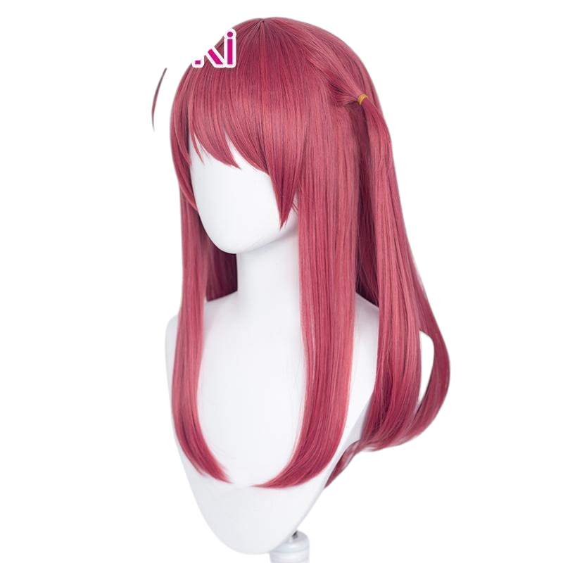White Smoke Sakura Minamoto Cosplay Wig - Zombie Land Saga (Pink-Purple Long Straight) (FEVERCOS)