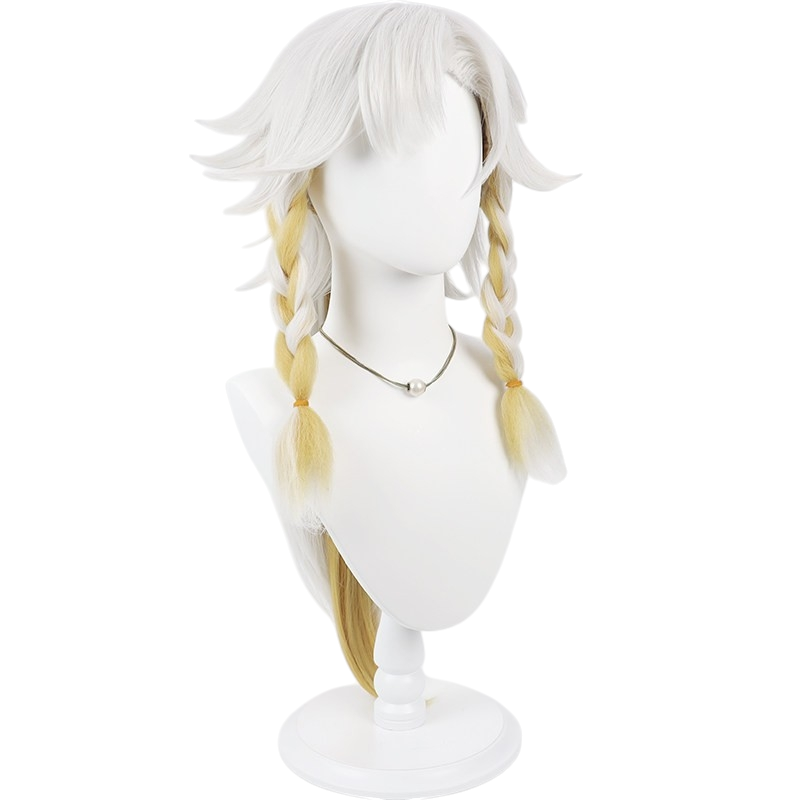 White Smoke Sang Qi Cosplay Wig - Honor of Kings (Silver Gradient Detachable Ponytails) (FEVERCOS)
