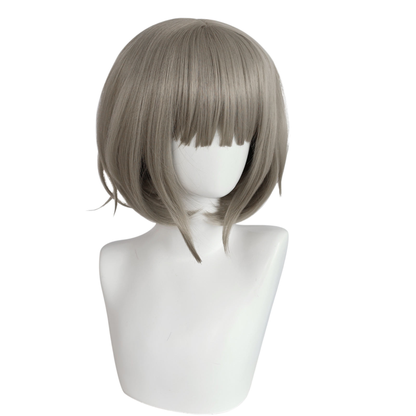 Light Gray Nadeshiko Omuro Cosplay Wig - Yuru Yuri / Omuro-ke (Brown Bob) (FEVERCOS)