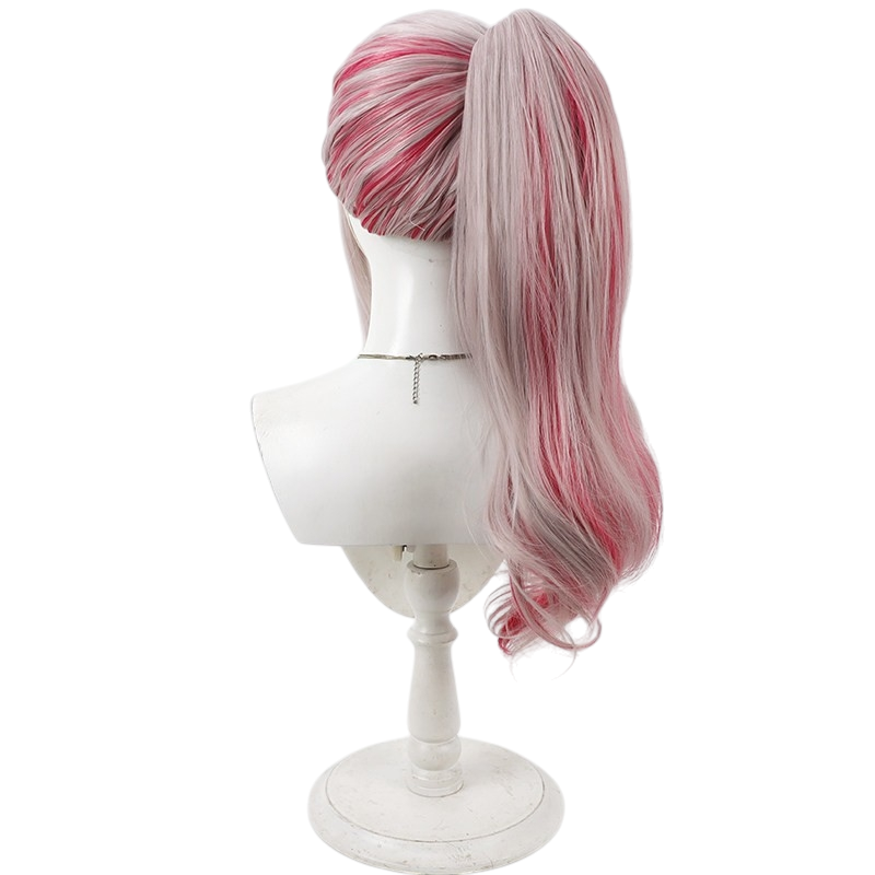 White Smoke Kaguya (Live Stage Ver.) Cosplay Wig - Kaguya Toki no Tsubasa Kaguya-sama: Love Is War(Detachable Ponytail Scalp) (FEVERCOS)