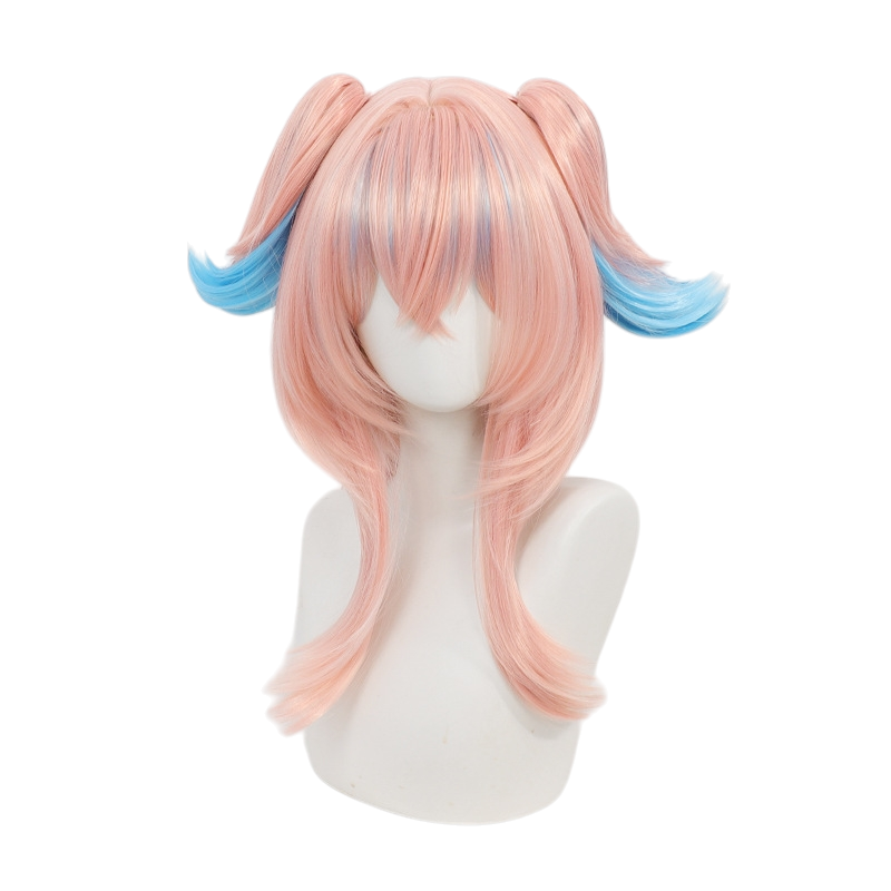White Smoke Lynae (Five-Star Concept) Cosplay Wig - (Multi-Color Split Ponytail) (FEVERCOS) Genshin Impact