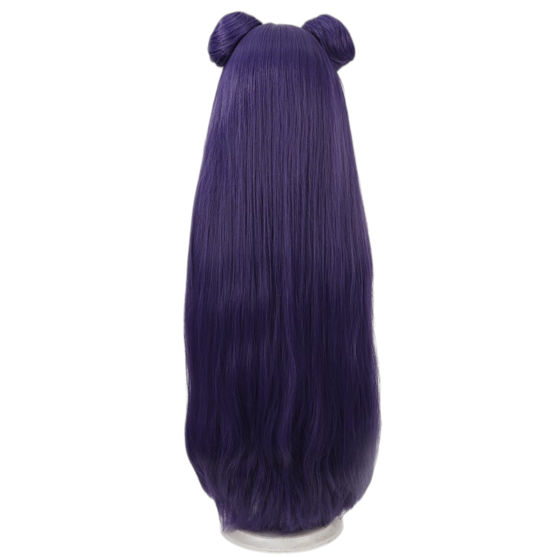 Midnight Blue Shampoo (Dark Brown Ver.) Cosplay Wig - Ranma 1/2 (Detachable Twin Buns) (FEVERCOS)