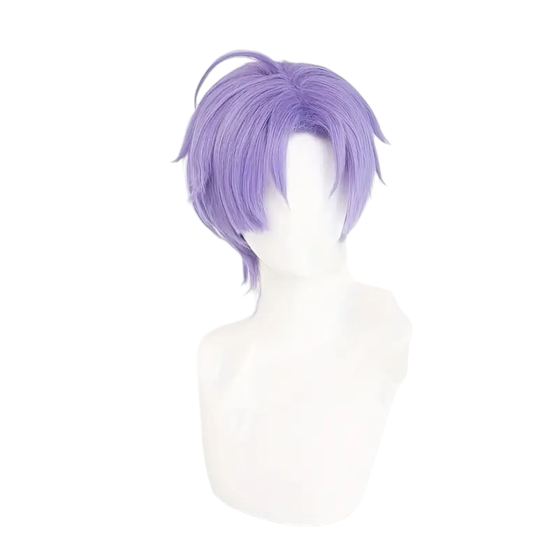 White Smoke Kuya Cosplay Wig - NU: Carnival (Purple Layered Fox) (FEVERCOS)