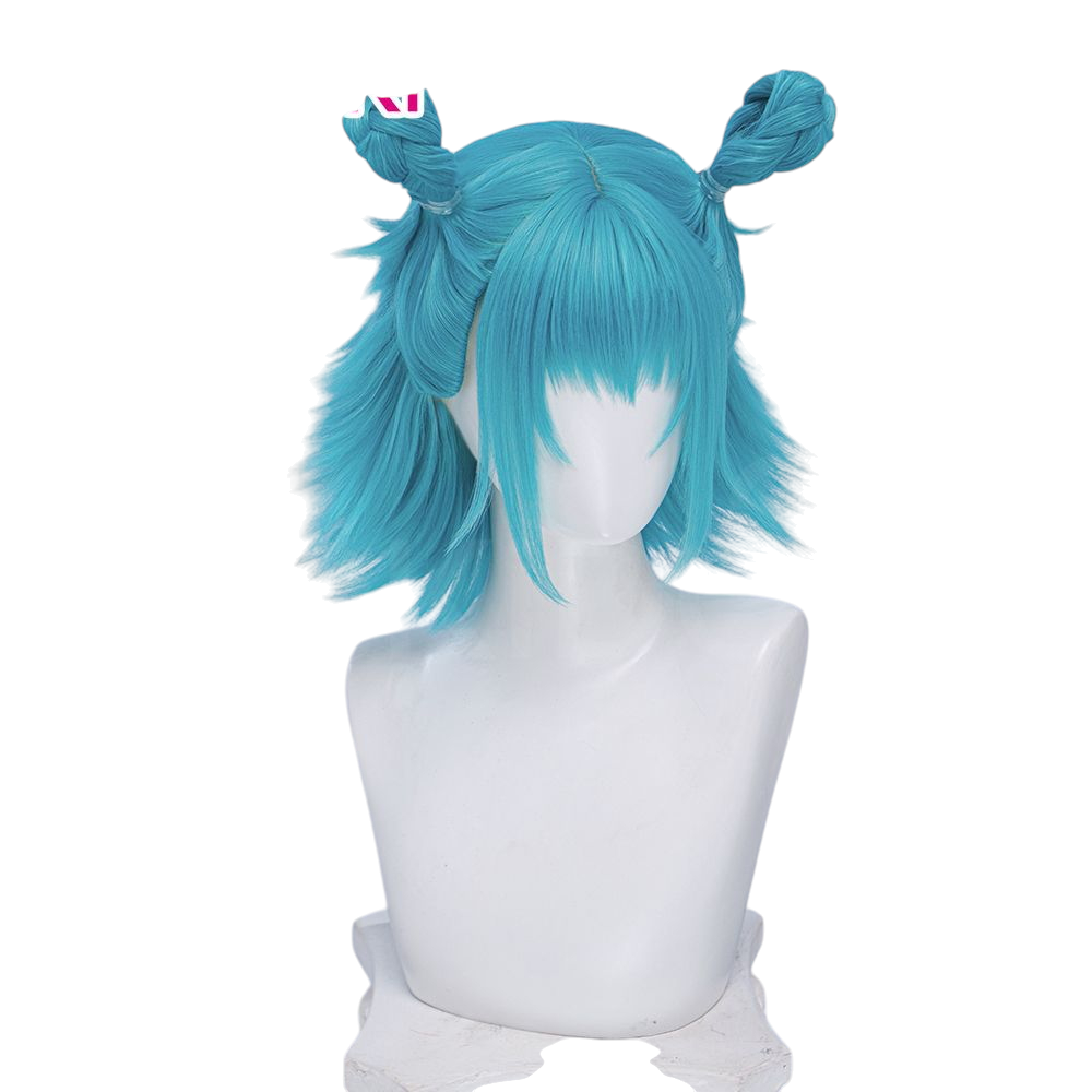 White Smoke Hajime Kashimo Cosplay Wig - Jujutsu Kaisen (36cm Tied-Up Scalp) (FEVERCOS)