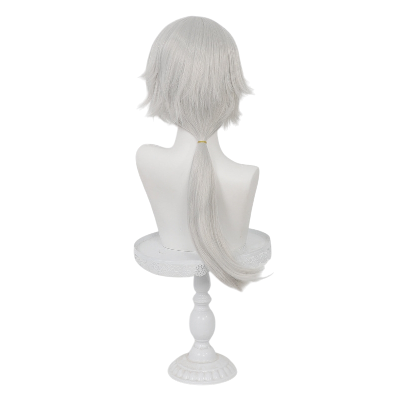White Smoke Ardashir Cosplay Wig - Arknights: Endfield (Silver-White Gradient Tied) (FEVERCOS)