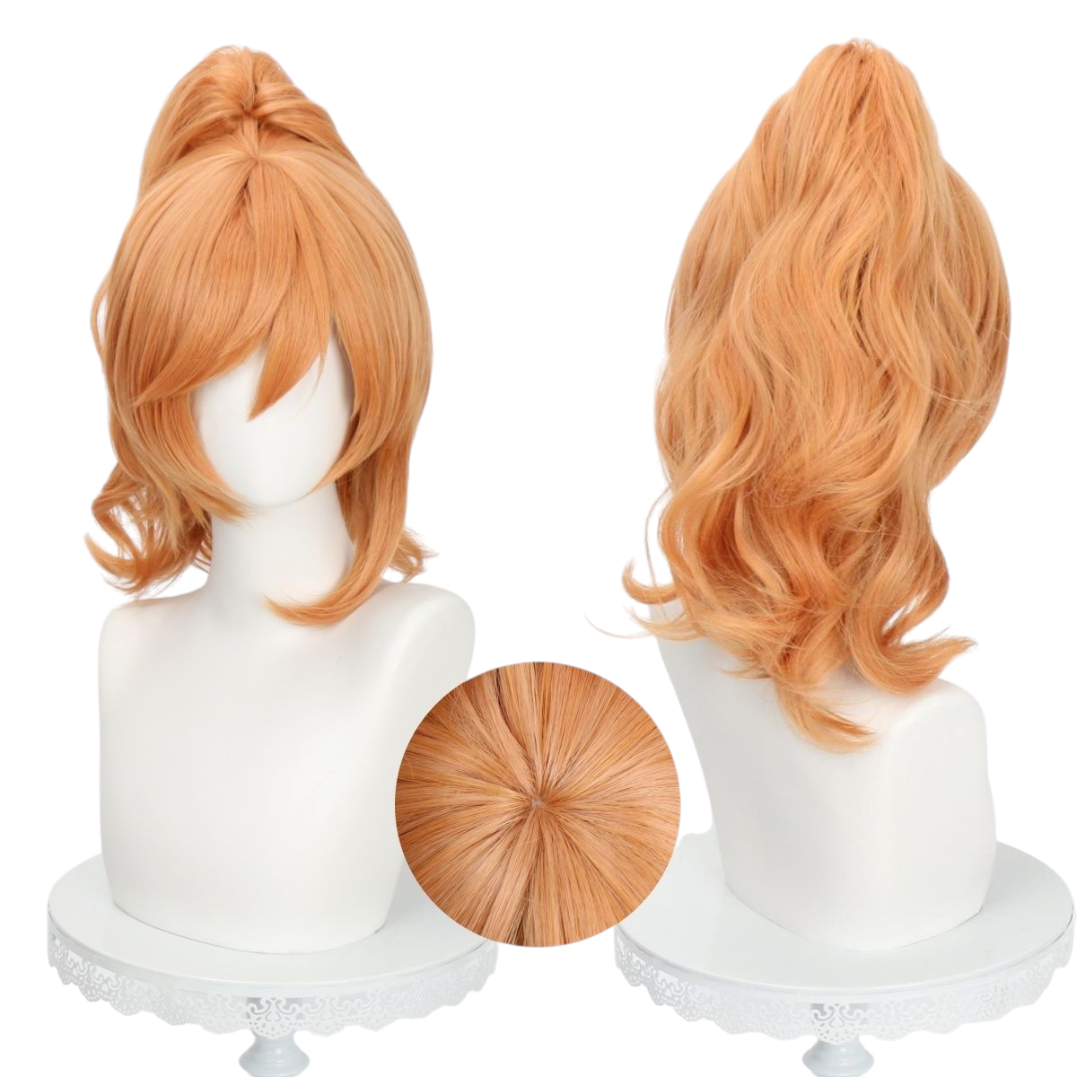 White Smoke Ji Xiaoman Cosplay Wig - Flash Project (Clip-On Ponytail) (FEVERCOS) Honor of Kings