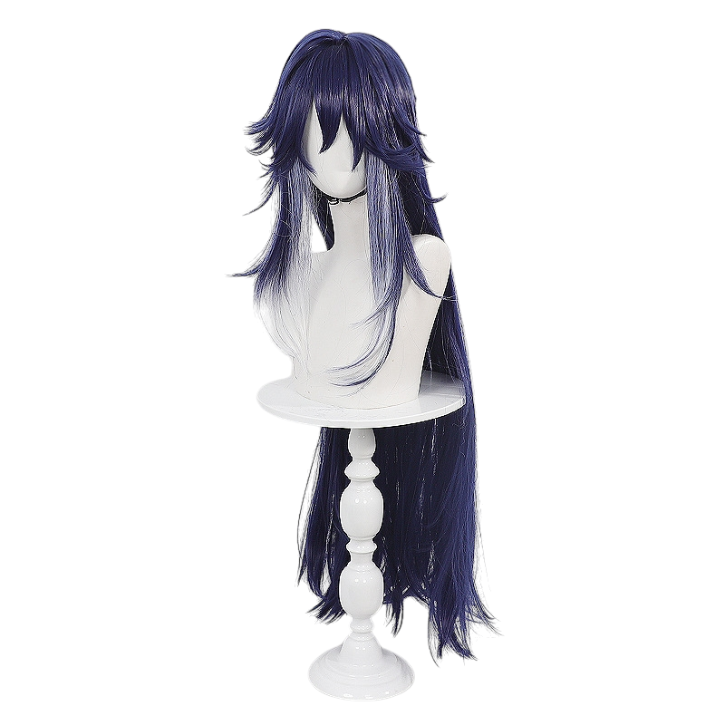 White Smoke Bushitu (The Detective) Cosplay Wig - Honkai: Star Rail (Gradient Half-Up Scalp) (FEVERCOS)