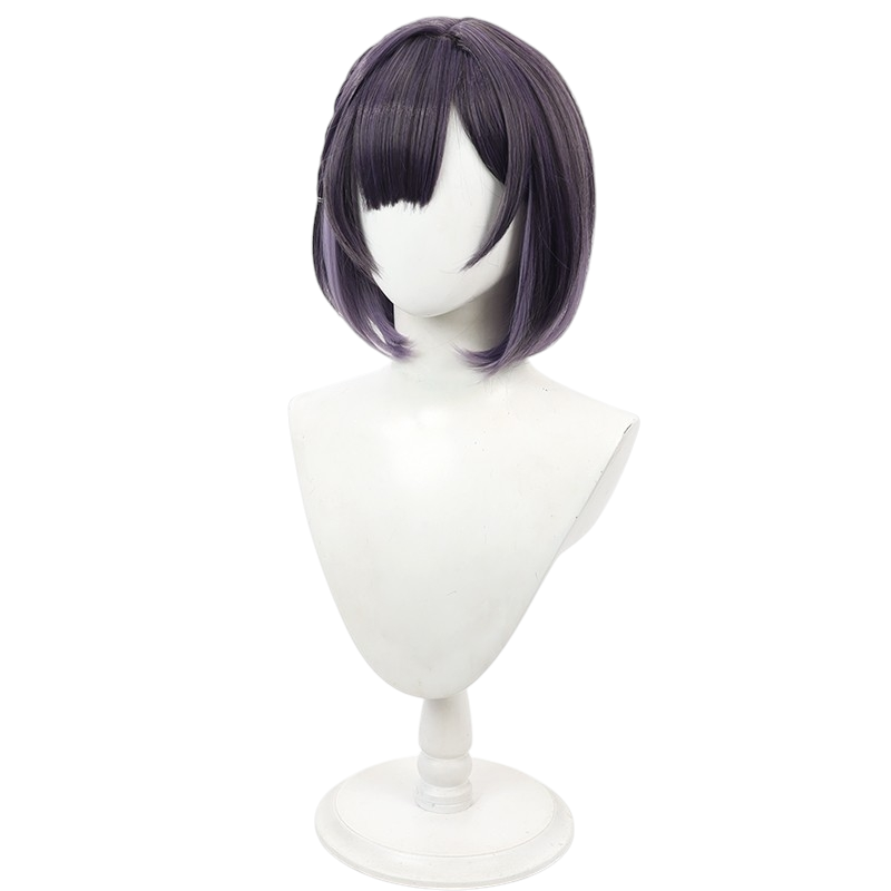 White Smoke Misuzu Hataya Cosplay Wig - Gakuen Idolmaster (Gradient Bob Scalp) (FEVERCOS)