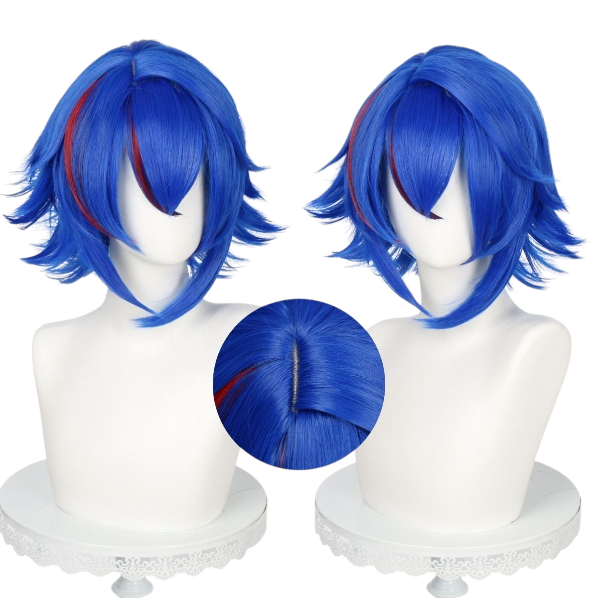 White Smoke Shenjin Yao Cosplay Wig - Geometric Tournament (Flipped Scalp) (FEVERCOS) Aotu World