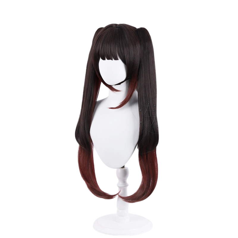 White Smoke Sparkle Cosplay Wig - Honkai: Star Rail (Gradient Twin Tails Clips) (FEVERCOS)