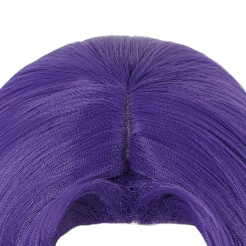 Dark Slate Blue Anthy Himemiya Cosplay Wig - Revolutionary Girl Utena (Purple Teased Bangs Scalp) (FEVERCOS)