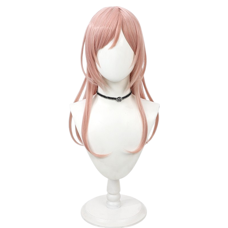 White Smoke Rinami Himesaki Cosplay Wig - Gakuen Idolmaster (Integrated Half-Updo Scalp) (FEVERCOS)