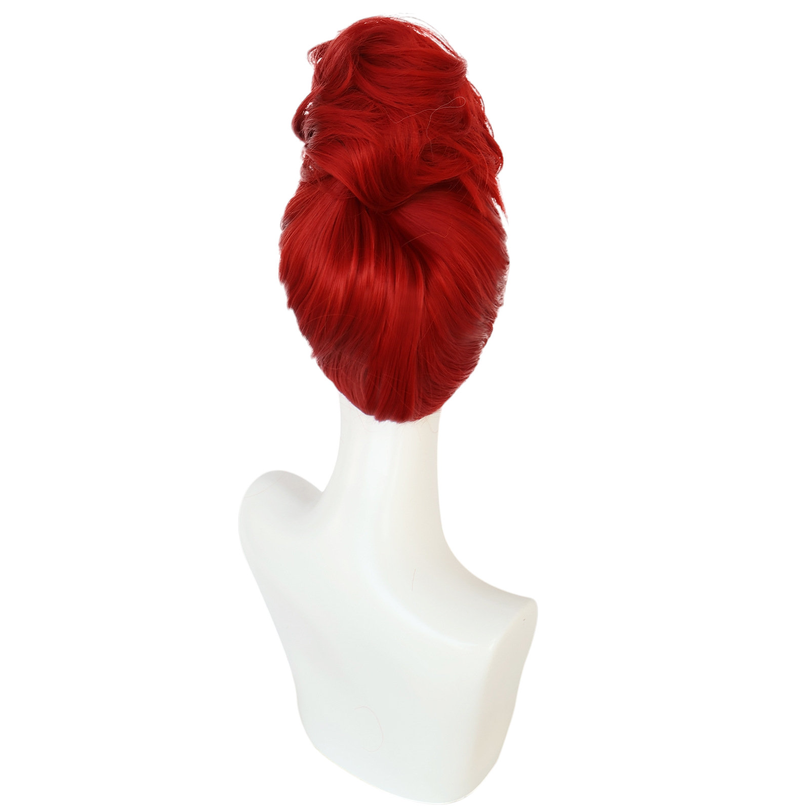 Dark Red Miss Argentina (Receptionist) Cosplay Wig - Beetlejuice (Red Updo) (FEVERCOS)