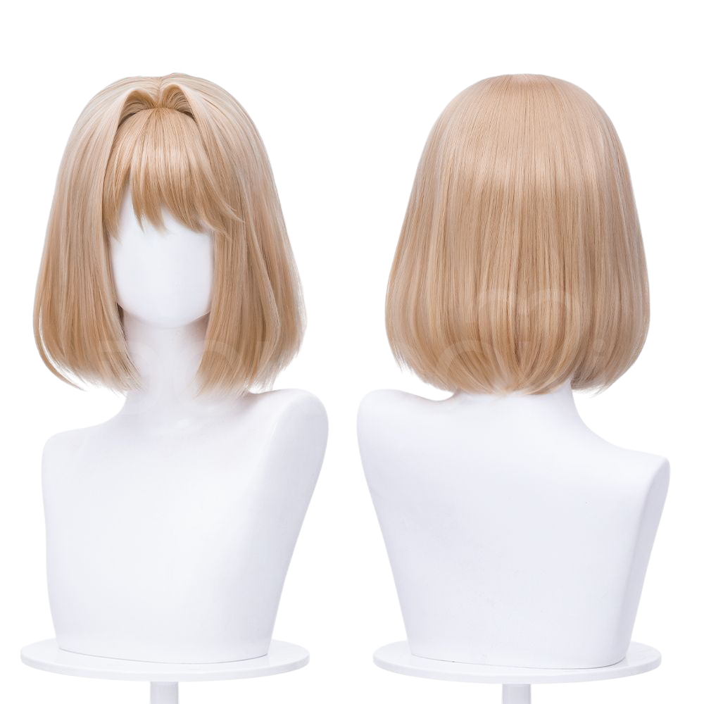 White Smoke Shiina Cosplay Wig - The Summer You Were There (Simulation Scalp Bob) (FEVERCOS)