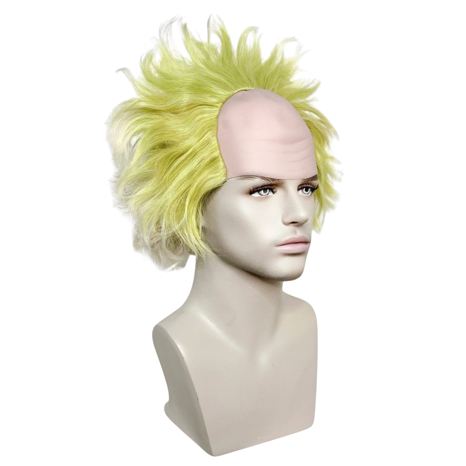 Gray Beetlejuice Cosplay Wig - Beetlejuice 2 (Moss Green/White) (FEVERCOS)