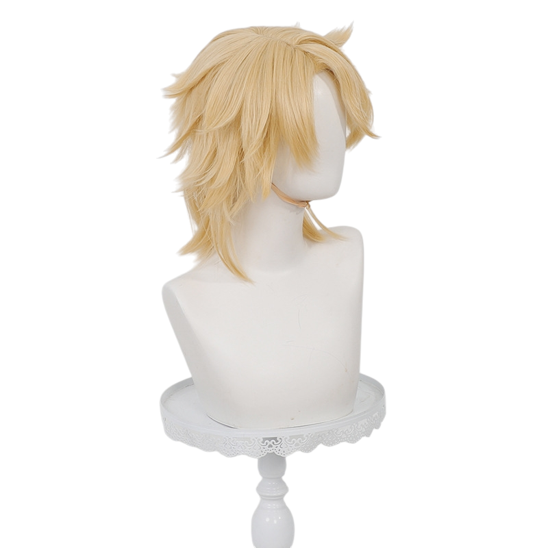 White Smoke Varka Cosplay Wig - Genshin Impact (White Flipped Short) (FEVERCOS)