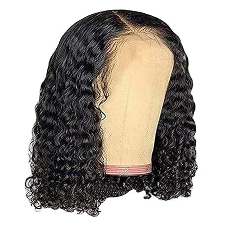 White Smoke Obsidian Kinky Curly Short Lace Wig - Urban Edge (Side Sweep) (FEVERCOS)