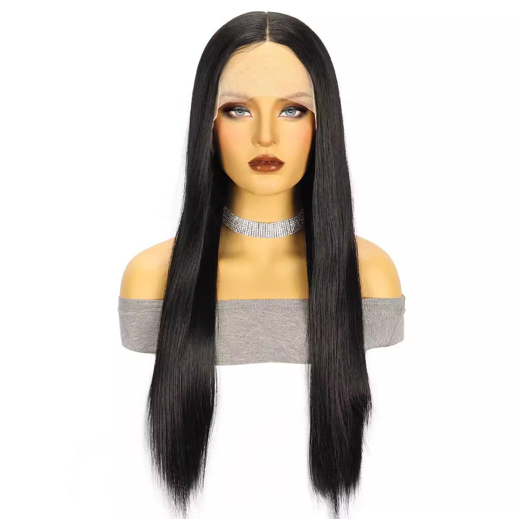 White Smoke Liquid Silk Straight Lace Wig - High Society (Hand-Tied Frontal) (FEVERCOS)