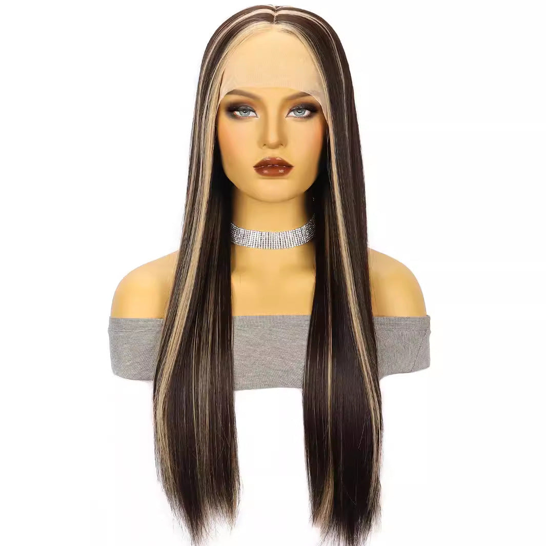 White Smoke Liquid Silk Straight Lace Wig - High Society (Hand-Tied Frontal) (FEVERCOS)
