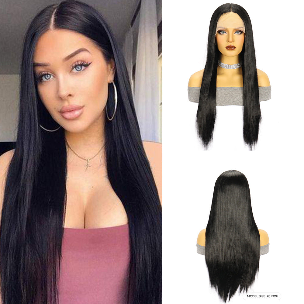 White Smoke Liquid Silk Straight Lace Wig - High Society (Hand-Tied Frontal) (FEVERCOS)