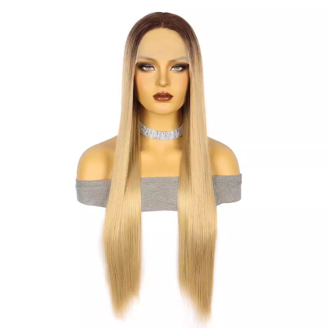 White Smoke Mocha Ombre Straight Lace Wig - Elite Lace Fronts (13x4x1 T-Part) (FEVERCOS)