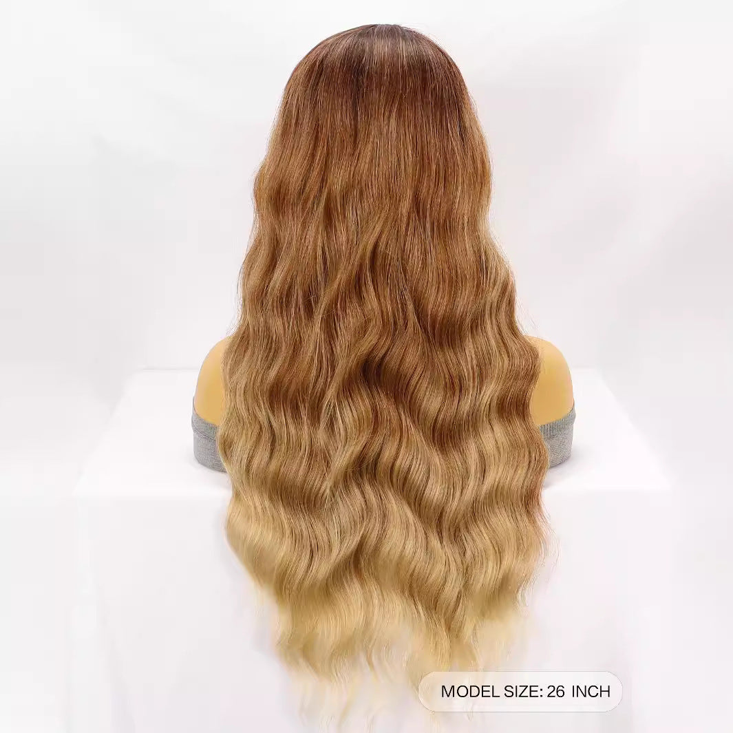 Lavender Seamless Ombre Wavy Lace Wig - High Society (Hand-Tied Frontal) (FEVERCOS)