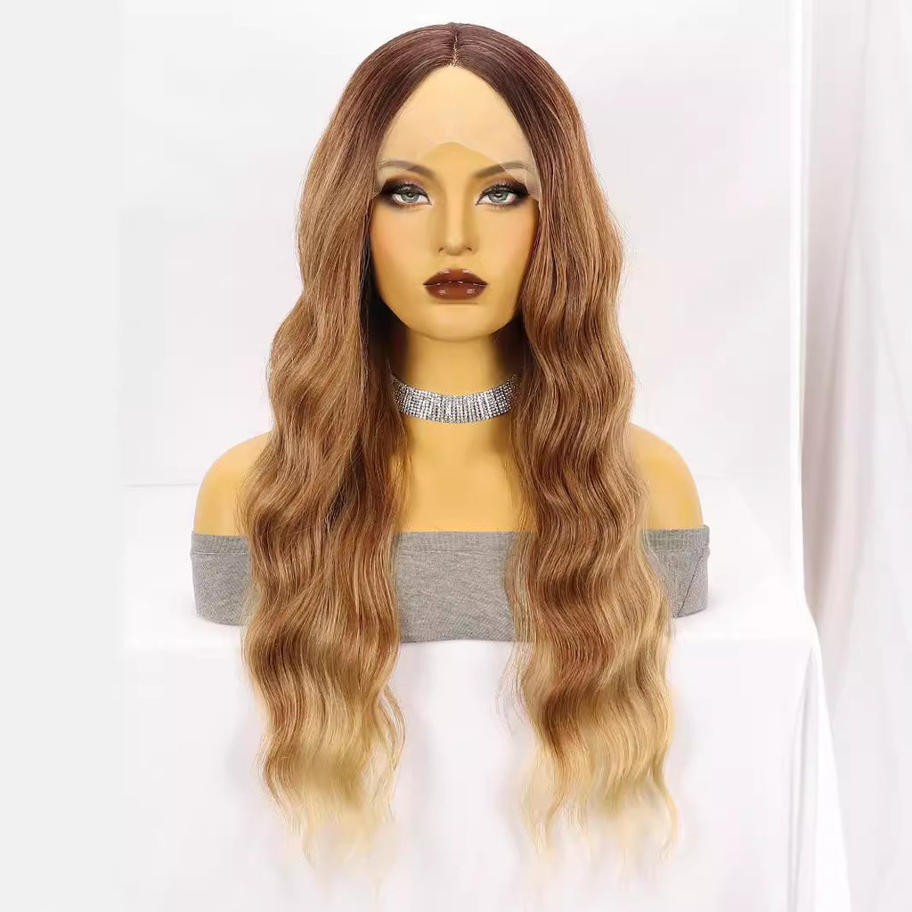 White Smoke Seamless Ombre Wavy Lace Wig - High Society (Hand-Tied Frontal) (FEVERCOS)