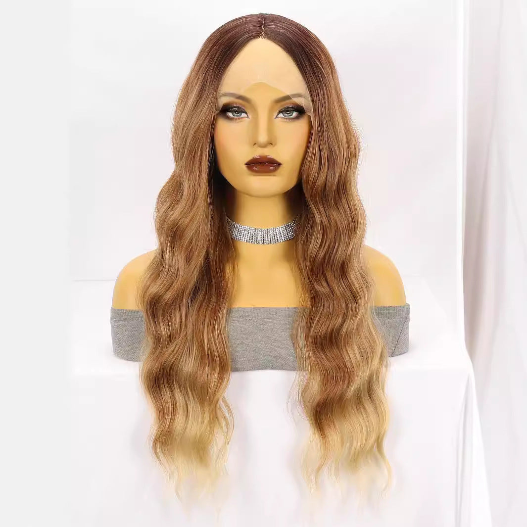 White Smoke Seamless Ombre Wavy Lace Wig - High Society (Hand-Tied Frontal) (FEVERCOS)