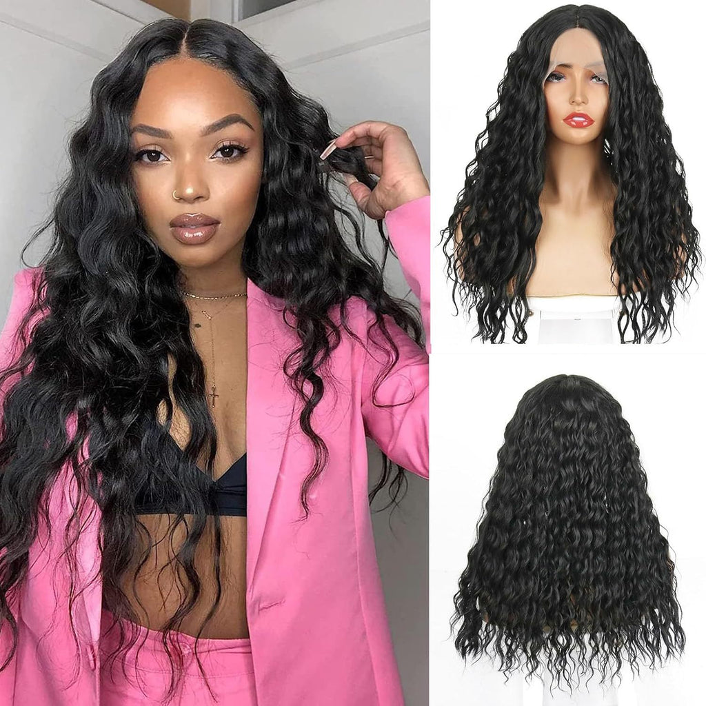 White Smoke Midnight Deep Wave Lace Wig - Elite Fronts (13x4 Long Curls) (FEVERCOS)
