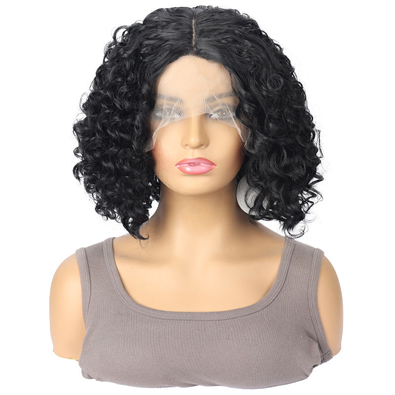 White Smoke Ebony Afro Kinky Lace Bob - Urban Streetwear (13x4 Middle Part) (FEVERCOS)